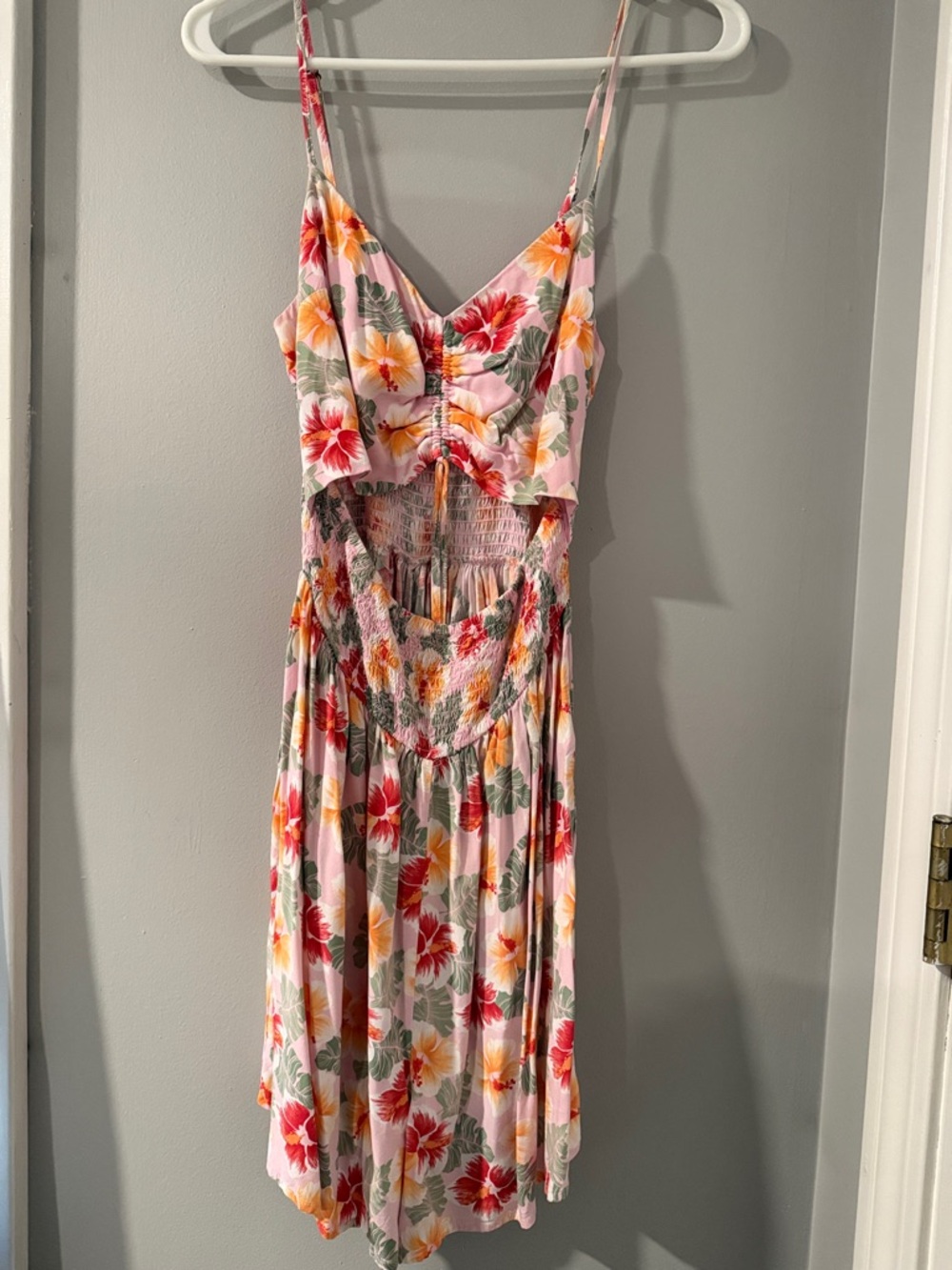 Floral Pink Cutout romper
